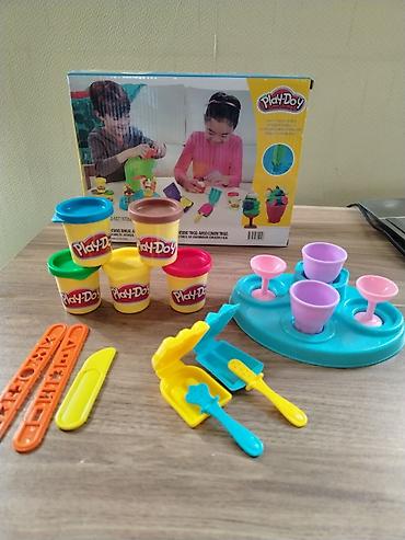 Oyuncaqlar: Play-Doh dondurma temalı yaradıcılıq dəsti Məzmun: - Play-Doh — 1