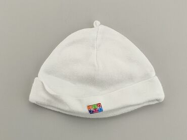 biała czapka z pomponem: Czapka, Prenatal, stan - Zadowalający