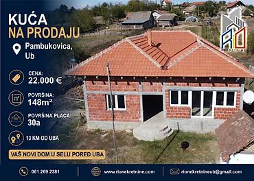 prodajem kuću za 3.000 evra prodaja kuća do 5000 eura: H I T N A P R O D A J A ! Useljiva kuća u Pambukovici kod Uba! — 1