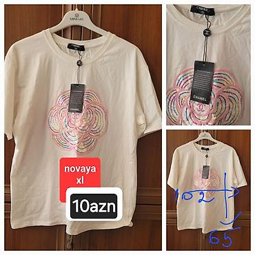 chanel mindjuse: Qadın T‑shirt - Brend: Chanel (etiketlidir) - Rəng: ağ - Ön hissə — 1