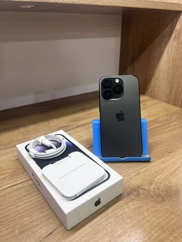 на айфон: IPhone 14 Pro, Колдонулган, 256 ГБ, Deep Purple, Куту, 80 %