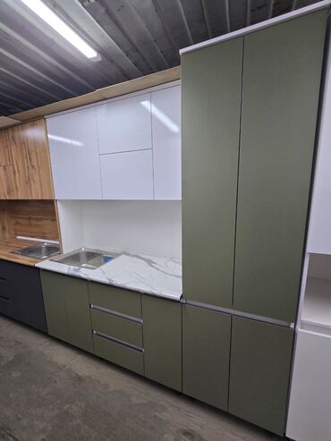 Кухонные гарнитуры: Кухонный гарнитур, Новый, цвет - Бежевый, Бесплатная доставка — 9