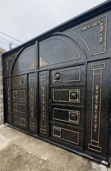 darvaza qapıları: Metal darvaza və giriş qapıları – fərqli dizaynlar - Material: qalın — 6