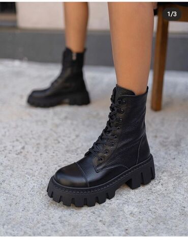 ботинка женская: Ботинки и ботильоны Размер: 40, цвет - Черный