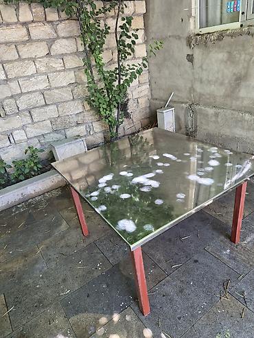 nerjavik stol: Paslanmayan poladdan iş masası - Üst səth: paslanmayan polad, hamar — 3