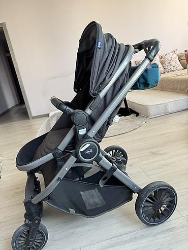 Коляски: Коляска, Chicco, цвет - Черный, Б/у, Самовывоз, Платная доставка — 6