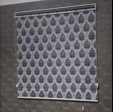 bez parça: Dekorativ rulon pərdələr – klassik damask naxışlı - Model: rulon — 4