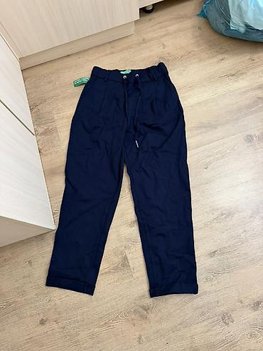 кожанные штаны: Брюки United Colors of Benetton новый - Цвет: темно‑синий (navy) - — 1
