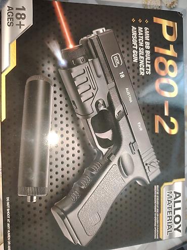 lazer oyuncaq: P180-2 Airsoft tapança dəsti - 6 mm BB güllələr üçün airsoft tapança — 1