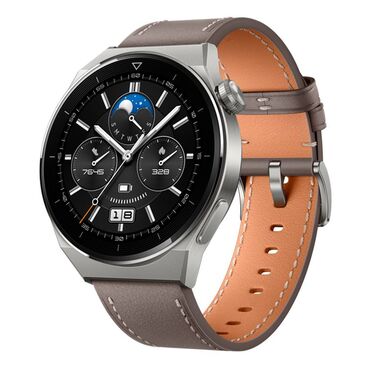 Телевизоры: Умные часы Huawei Watch GT3 Pro Leather. Титановый корпус, сапфировое