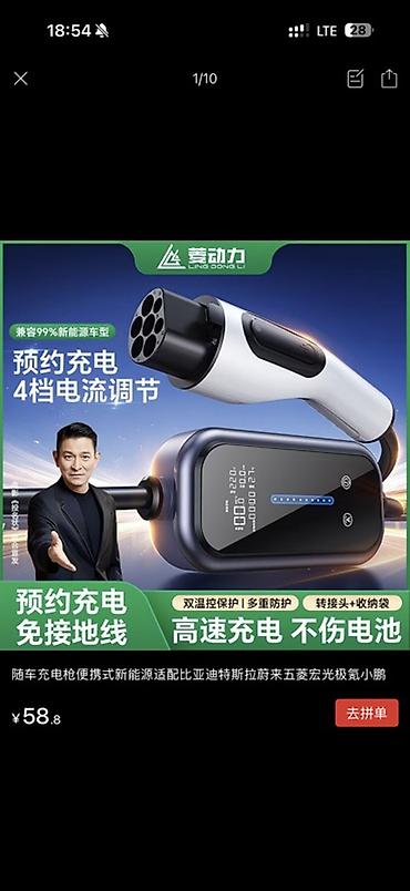 силовые провода: Портативное зарядное устройство для электромобилей Ling Dong Li (EVSE) — 1