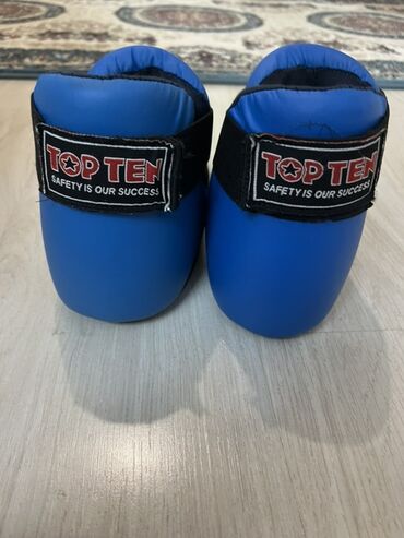 сороконожки обувь: Кикбоксёрские футы Top Ten (синие) - Назначение: защита стопы и