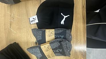 наски: Головные уборы, Puma, Новый, цвет - Черный, Платная доставка — 1