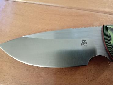 Lov i ribolov: Fiksni nož - Oštrica: široka drop-point forma sa sekundarnim usekom — 4