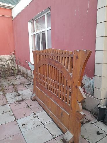 darvaza qolları: 4 ədəd Taxta dekorativ darvaza/pərdəlik panel - Material: kütləvi — 3
