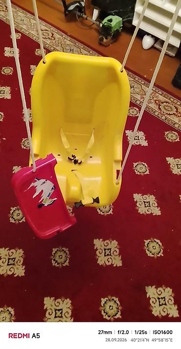 Лошадка-качалка: Uşaq yelləncəyi – asma tip - Material: möhkəm plastik korpus - Rəng — 3