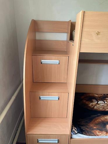 bunk bed: Детский мебельный комплекс «кровать-чердак + шкаф-купе/секции — 5