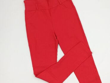 sukienka obcisła czerwona: Legginsy Eleganckie damskie, rozmiar S