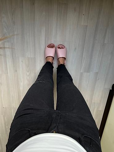 порофин: Джинсы, Мом, Bershka, Турция, Высокая талия, Стрейч, XS, S — 6