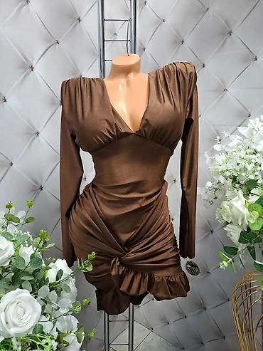 Haljine: Elegantne ženske haljine – večernji modeli sa dugim rukavima - — 16