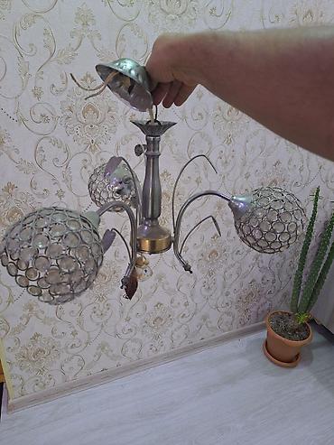 lüstur altı: Çılçıraq, 3 lampa, Metal — 3
