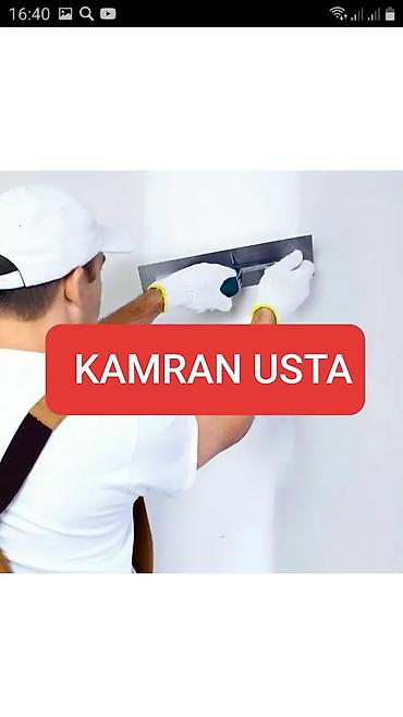 Malyar USTAYAM.18 ildir Malyar işləyirəm. Mənzilin, Fərdi evin