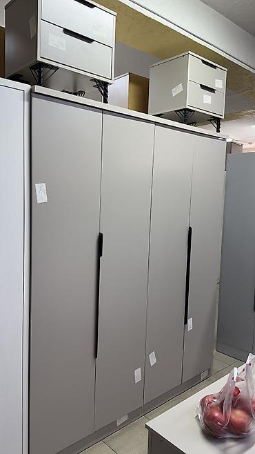 Спальные гарнитуры: Спальный гарнитур, Новый, Двуспальная кровать, Шкаф, Комод, ДСП, Бесплатная доставка, цвет - Серый — 19