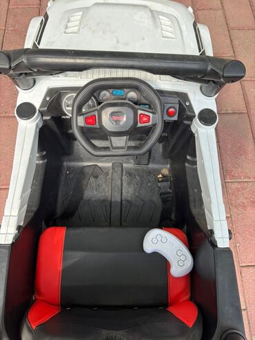 Uşaq üçün elektrik maşınları: Uşaq üçün elektrikli miniatür avtomobil – “A‑G63” nömrə nişanlı, ağ — 5