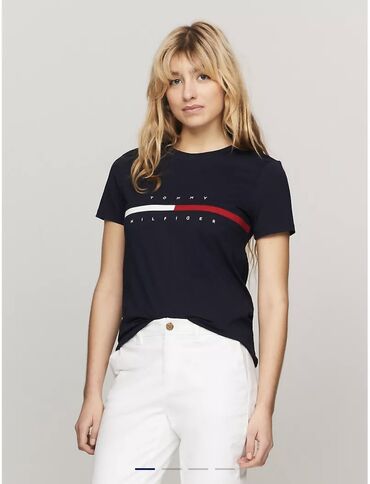 Футболки: Футболка, Классическая модель, США, Tommy Hilfiger, Хлопок, Новый, 2XL (EU 44)