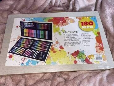 Ostale dečije stvari: Komplet bojica za decu 180 komada u koferčetu CENA 2500 din Crtanje — 9