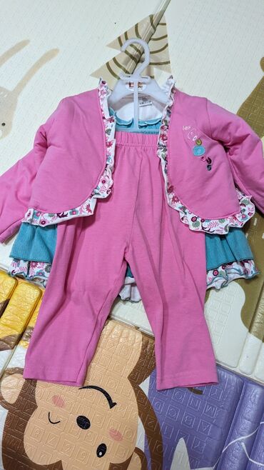 детский тёплый костюм: Комплект, цвет - Розовый, Новый
