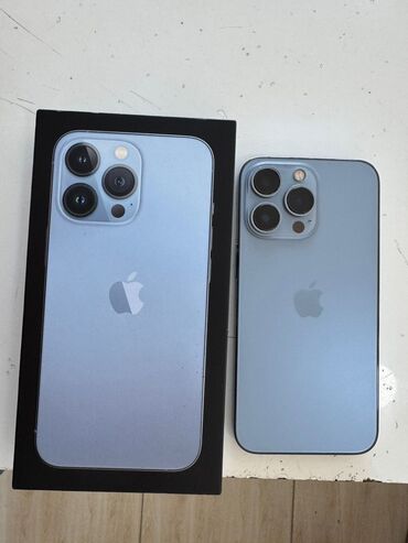 Apple iPhone: IPhone 13 Pro, 128 GB, Sierra Blue, Zəmanət, Face ID, Sənədlərlə