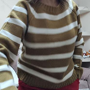 Кофты, свитеры: Кофта, Оверсайз, Удлиненная модель, Высокая горловина, Зима, Китай, L — 9