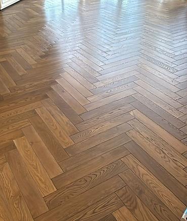 Паркет: Паркет «ёлочка» инженерная доска 15в наличии 10м2 - Порода: дуб — 1