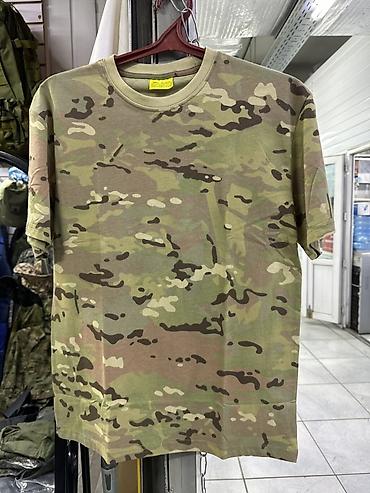 Камуфляжная футболка с коротким рукавом, расцветка типа Multicam. - at lalafo.kg Камуфляжная футболка с коротким рукавом, расцветка типа Multicam. -