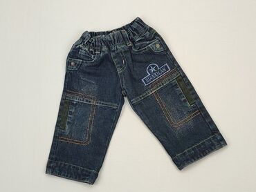 legginsy imitujące jeans: Spodnie jeansowe, 3-6 m, stan - Bardzo dobry