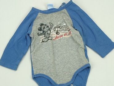 niebieska sukienka letnia: Body, Disney, 3-6 m, 
stan - Bardzo dobry