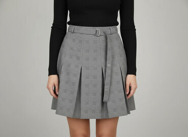 spódnice w pepitkę: Women`s skirt, size S