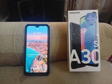 Samsung Galaxy A30s, Колдонулган, 128 ГБ, түсү - Көк, 2 SIM