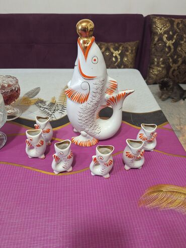 farel balığı: Fiqur, Keramika, rəng - Ağ