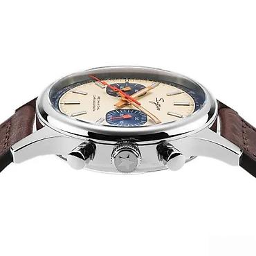 Ručni satovi: Sugess Chrono Heritage S387 - Bež - 40mm (SeaGull ST1901) — 6