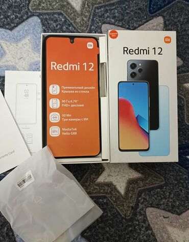 Redmi: Redmi 12, 128 GB, rəng - Qara, Barmaq izi, İki sim kartlı, Sənədlərlə — 1