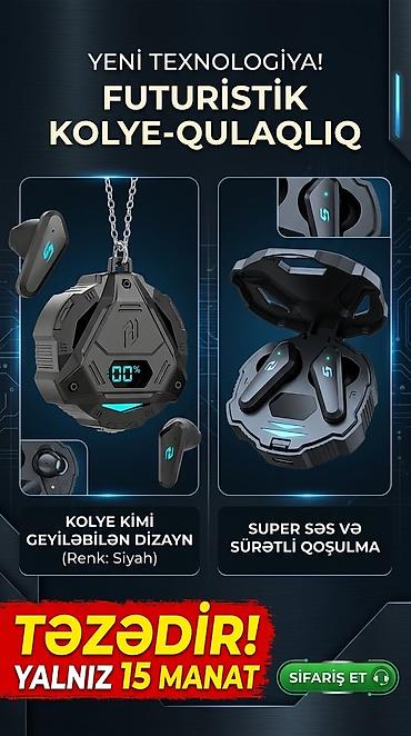 terea ıqos cihaz: Yeni Simsiz (Bluetooth) Qulaqcıqlar, rəng - Qara — 1