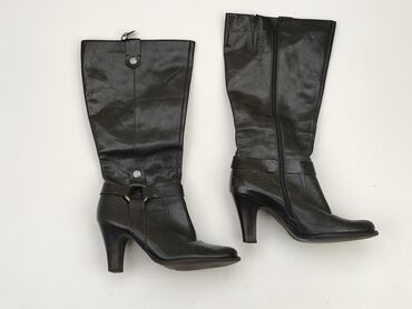 plisowane spódnice i kozaki: High boots for women, 40, condition - Good