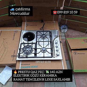pizza peci: Prestij qaz plitəsi – 4 gözlü model - 3 qaz gözü + 1 elektrik göz — 7