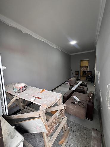 heyet evi yasamal: Bineqedi 3 otaqli heyetine mawin giren kobisi var ev umumi isti poldu — 4