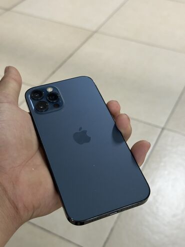 айфон 12 про телефон: IPhone 12 Pro, Б/у, 128 ГБ, Синий, Защитное стекло, Чехол, 94 %
