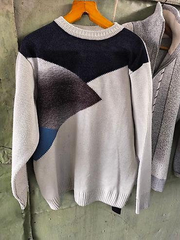 джинсы варенка: Мужской вязаный свитер Al-Najehoon Tricot, размер XXL. - Цвет и — 1