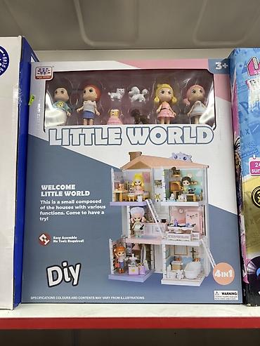 игрушечная швейная машинка: Игровой набор Little World — кукольный дом 4-в-1 (DIY) - Трёхэтажный — 1