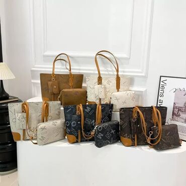 Çantalar: Qadın çanta dəsti - Dizayn: Şık və minimal xətlər; yumşaq formalar — 5